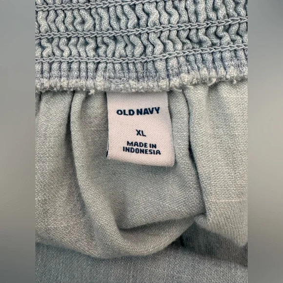 Old Navy Sleeveless Ruffle Fit and Flare Chambray Dress size XL NWT - Picture 6 of 7